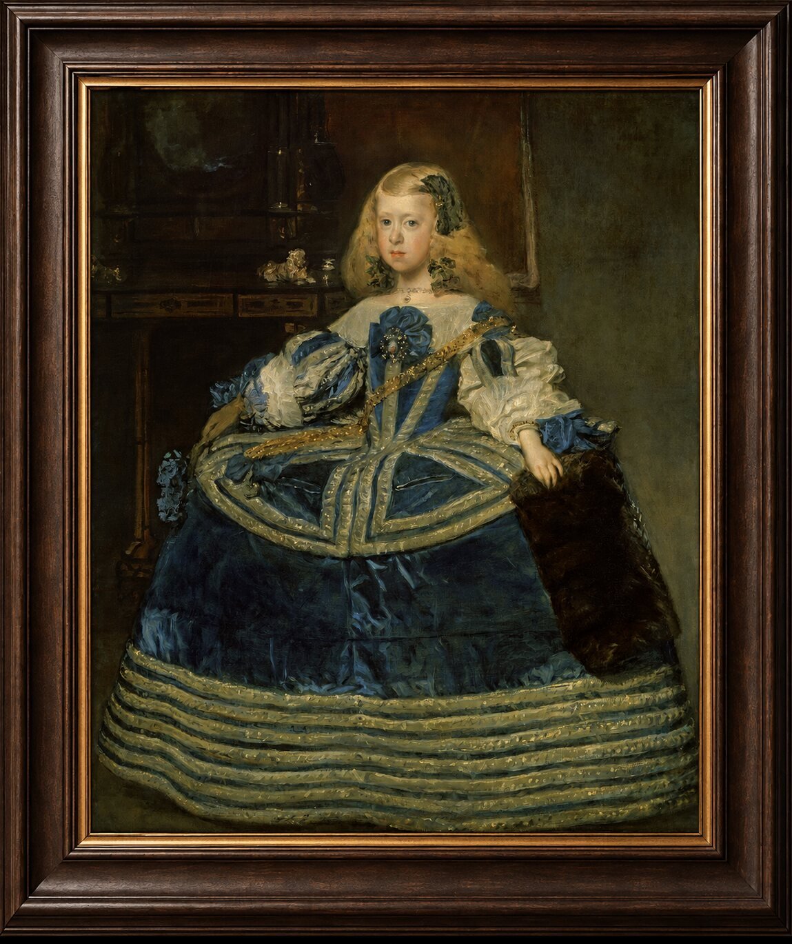 Infanta Margarita Teresa con vestido azul de Diego Velázquez